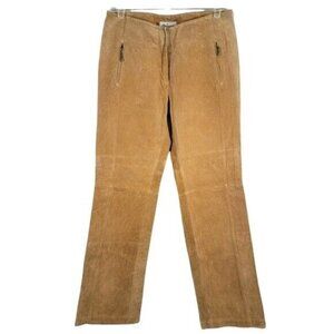 Live a Little Pants Size 6 Women's Tan Leather Read‎ Description